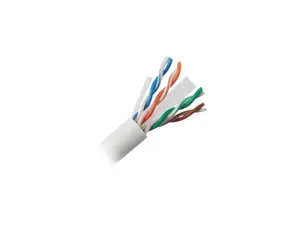 Nippon Labs CAT6 UTP Bulk Ethernet Cable, Solid Copper 23 AWG, CM Rated, 600MHz, 1000' Pull Box (ETL) - White 1000ft.Lan Cable