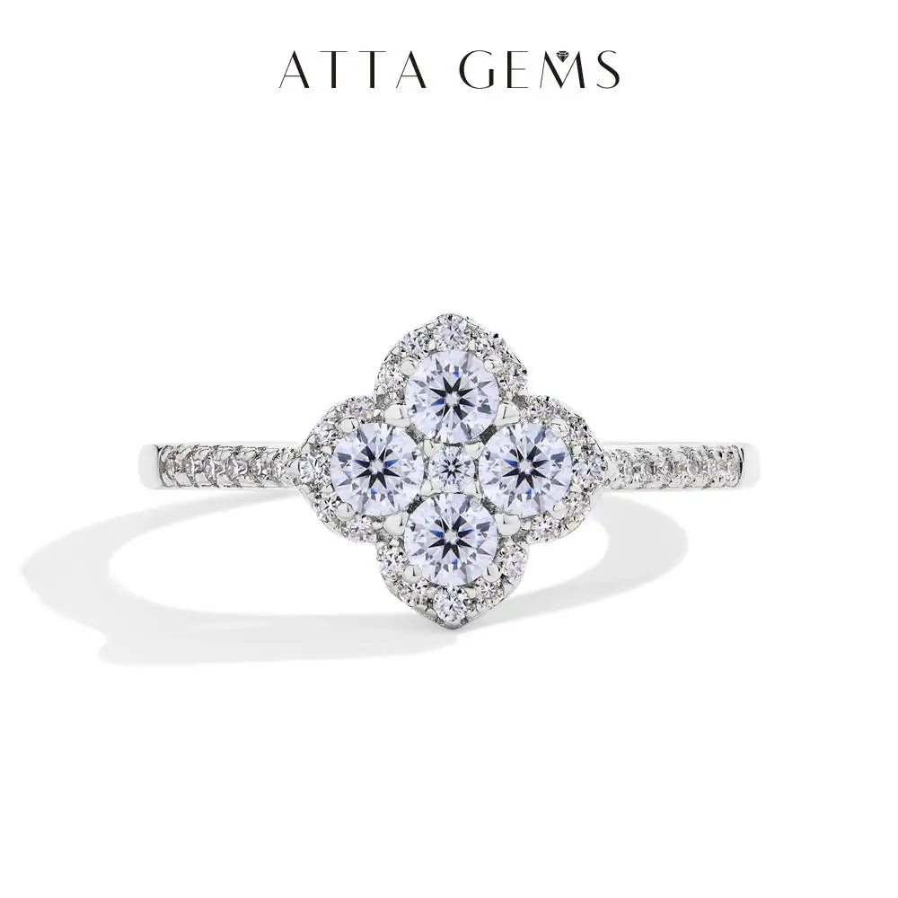 1.3ct D VVS1 Color Synthetic Moissanite Ring for Women 925 Sterling Silver Engagement Wedding Party Fine Jewelry Gift New R178