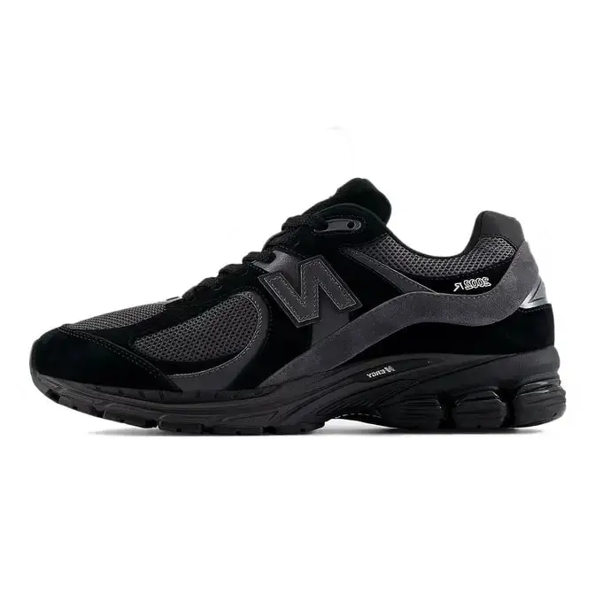 Men's New Balance M2002-RBL Black Magnet Breathable Running Shoes - Closed-Toe Lace-Up Casual Trainers, Nubuck/Suede/Mesh, Cooler Dry, Arch Support, Cushioned, Abzorb Midsole, Stability Web Athletic Footwear, Male