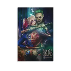 Harley Quinn Poster Picture Canvas Wall Art Print Home Room Decor