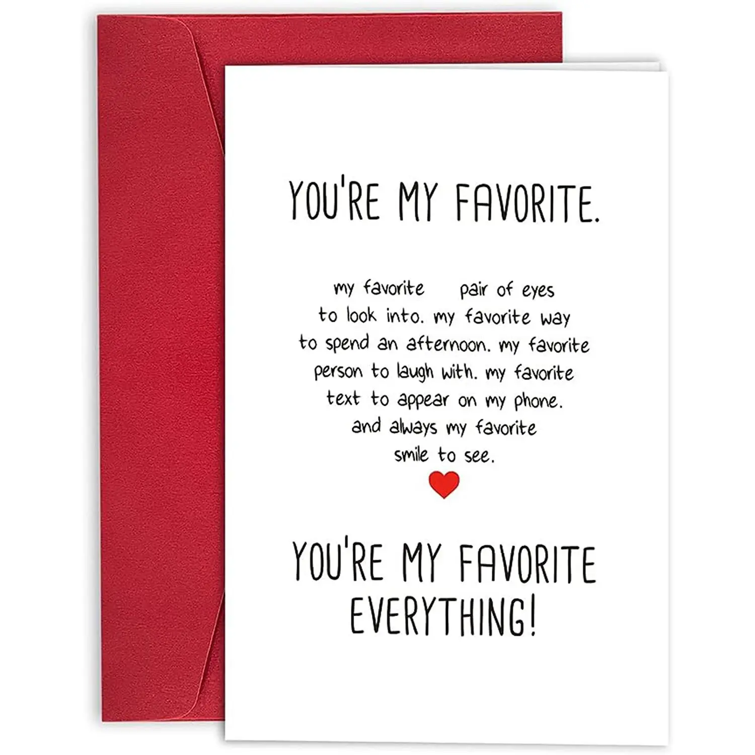 Love Themed Paper Blessing Quote Cards, 1 Count Sweet Romantic Greeting Card with Envelope, Multi-purpose Holiday Card for Men & Women, Funny Gift, Po