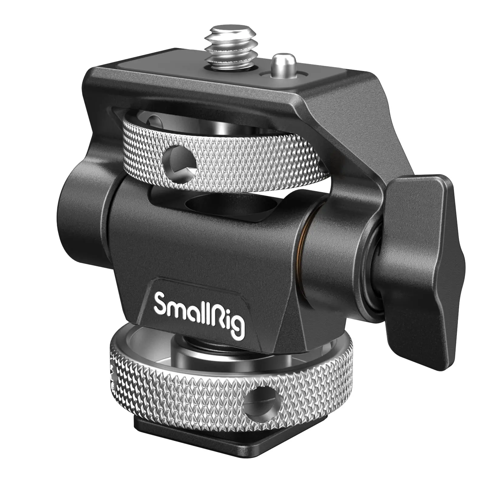 SMALLRIG Field Monitor Mount Monitor Holder Swivel and Tilt Adjustable with Cold Shoe Mount for 5" and 7" Monitor - 2905B