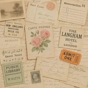 Scrapbooking Junk Journaling Ephemera Box For Journaling, Creative Writing, Research