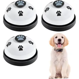 3 Pack  Doorbells, Pet  Bells for Outside Potty  and Communication, Bell for   Puppy Interactive Toys (White, 3 Pack)