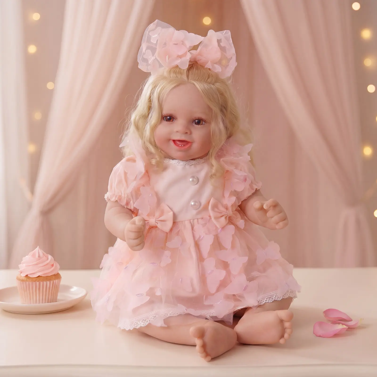 #Summervibes#DealsForYouDays BABESIDE Lifelike Reborn Baby Dolls 20Inch Fabric Body & Vinyl Limbs Real Life Baby Dolls with Toy Accessories for Kids Age 3+ Perfect Gifts for Mother's Day Valentine's Day Children's Day & Christmas