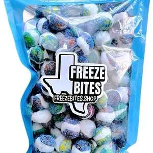 Five Flavor Candy Bundle Freeze-dried Variety - Sour Blue Raspberry, Wild Cherry, Sour, Tajin, & Original 4oz Each Bag Fruit Flavored Sweet Snacks
