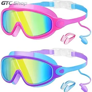 Swim Goggles with UV Protection & Anti-Fog, Excellent visibility for water activities, Fit for Boys & Girls Ages 3-15, Premium swimming gear and essential accessories for swimming and water play summerwins