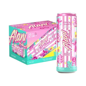 Alani Nu Energy Drink - Cotton Candy (12 Drinks , 12 Fl Oz. Each)