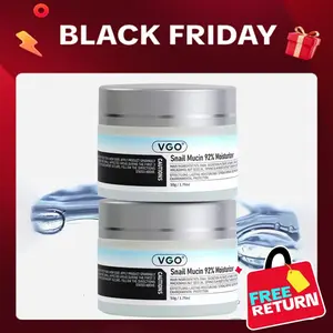 VGO Snail Mucin 92% Essence Moisturizer | Baba De Caracol Restorative Hydration & Oil Control | Deep Hydration Gel with B3 for Dry & Sensitive Skin