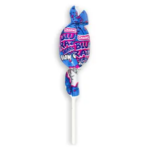 24x Charms Blue Razz Berry Blow Pop - Sucker Lollipop Hard Candy Sweet Treats Bubble Gum Center Chewy Snack Bulk Lot Bundle Wholesale Party Favors School Lunches Movie Night Gumball Fruit Flavor Mouthwatering 24ct 0.65oz Each Pack New