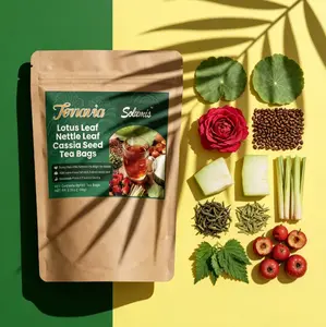 Natural Lotus & Cassia Anti-Inflammatory Tea Bulk pack | Herbal blend | Sleep-friendly | No additives/caffeine | 120Bags/60Bags，Better blends,Herbal Tea,teajunkie