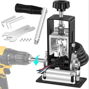 Father's Day Gift Electric Drill-Powered Wire Stripping Machine - Adjustable Manual Tool for Scrap Copper Cable