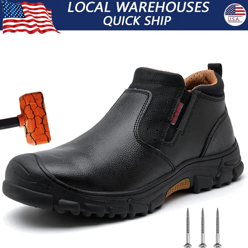 Men Composite toe work boot all-season outdoor anti piercing shoes work life waterproof shoes comfortable work boot Indestructible Protective Boots