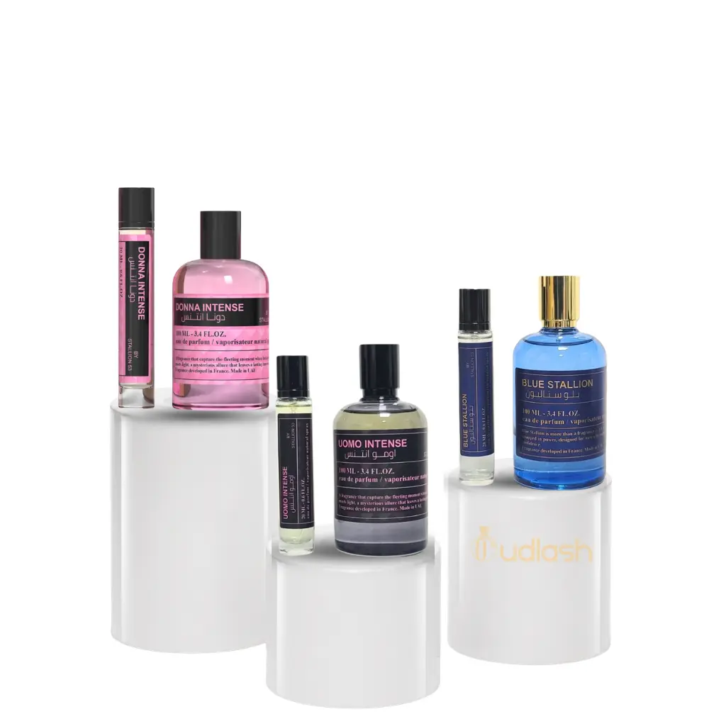 Stallion 53 Bundle | Donna Intense + Uomo Intense + Blue Stallion | Unisex Fragrance | 120 ML | Eau De Parfum | Pear - Orange Blossom & Mint