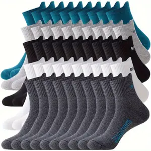 Women's Long Over-the-Calf Socks - 5/10/20/30 Pairs, Breathable Solid Color, Suitable for Sports, Leisure