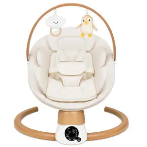 Baby Swings for Infants | Electric Portable Baby Swing with Bluetooth, 5 Swing Speed, 3 Timer Settings, 10 Melodies, 5-Point Harness & Remote Control | Indoor & Outdoor Newborn Swing