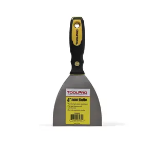 ToolPro 4 in. Full-Tang Joint Knife - Ergo-Grip Hammer Head, Ideal for Drywall Taping, Full-Tang Taping Knives