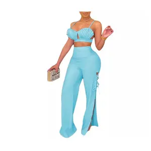 Womens I Can Hear The Beach Calling 2-Piece Pants Set