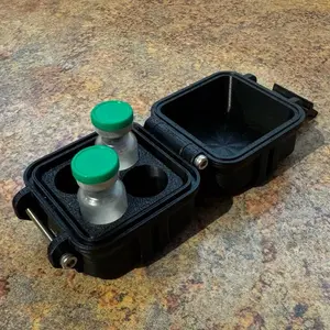 4 Vial Case - Peptide Storage Organizer - 3ml Case