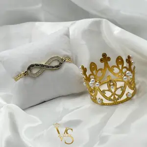 Valdes Luxury Gold Plated 14K Infinity Bracelet High Quality Everyday Jewelry Elegant Design