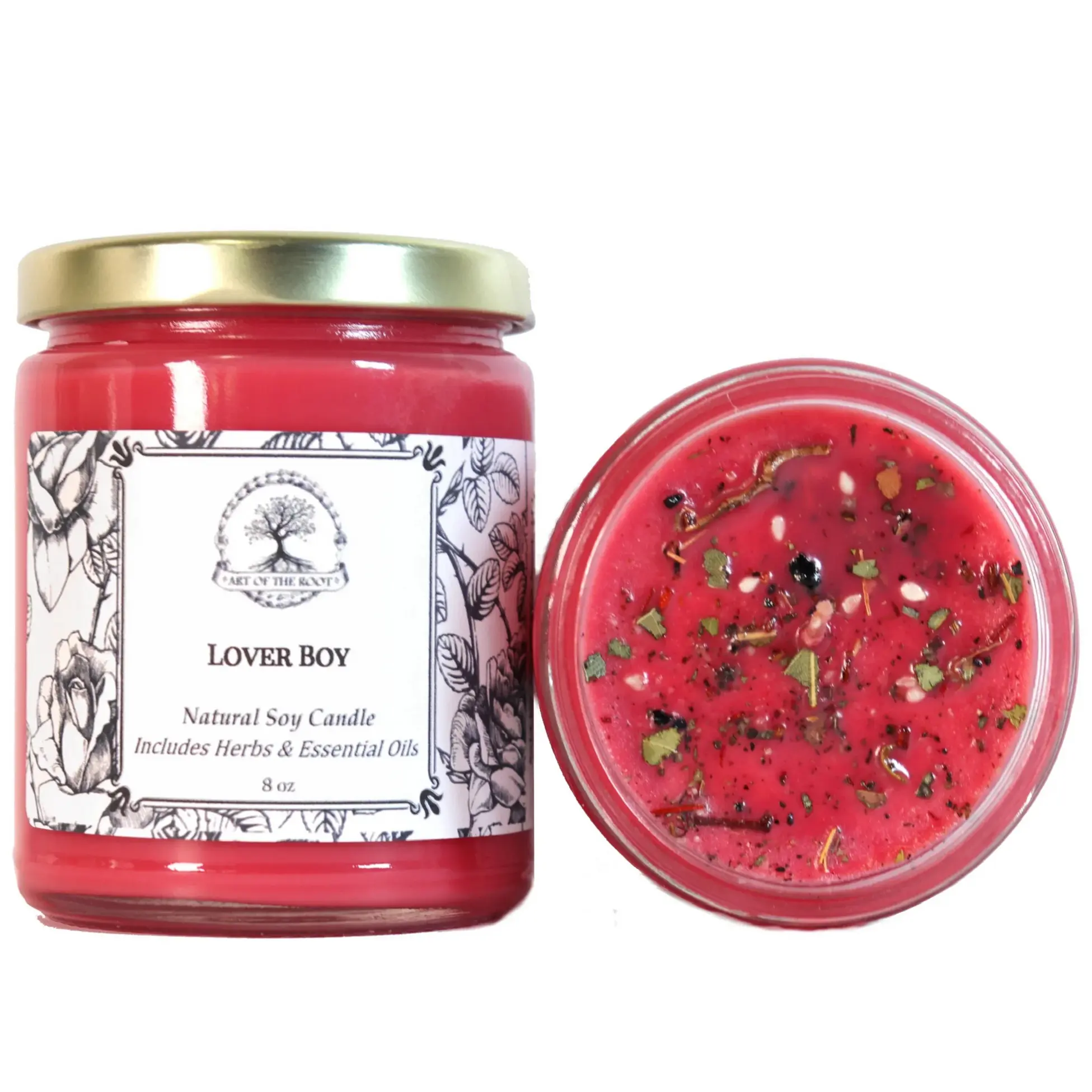 Lover Boy Soy Candle for Personal Charm, Attraction & Drawing Love | Art Of The Root
