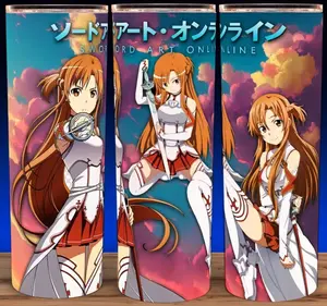 Sword Art Online - Asuna Anime  Cup Mug Tumbler 20oz  Drinkware Stainless Steel Insulated, Perfect for Anime Fans, Great for Hot or Cold Drinks!