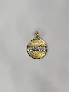 Dijes d la Santa Cena en Oro Real 10k - Exquisite 10k Gold Pendant with Holy Supper Design for Special Occasions and Everyday Wear