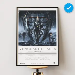 Trivium Poster | Vengeance Falls Poster | Album Poster Prints | Wall Decor Posters | Album Cover | Metal Music Poster