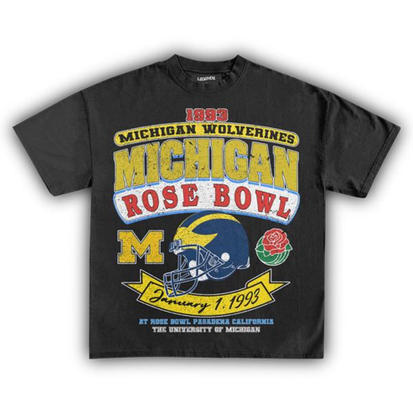 1993 MICHIGAN WOLVERINES ROSE BOWL VINTAGE Graphic Tee |Tshirt| Sweatshirt| Hoodie