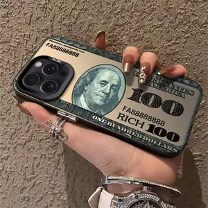 Dollar bill design cross-border phone case for Apple 15Pro, iPhone 16 new model, 14Pro, 13, European and American style, 17
