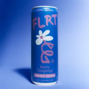 FLRT Energy, Berry Tempting, Clean Energy, Energy Drink, 12 Fl Oz Can