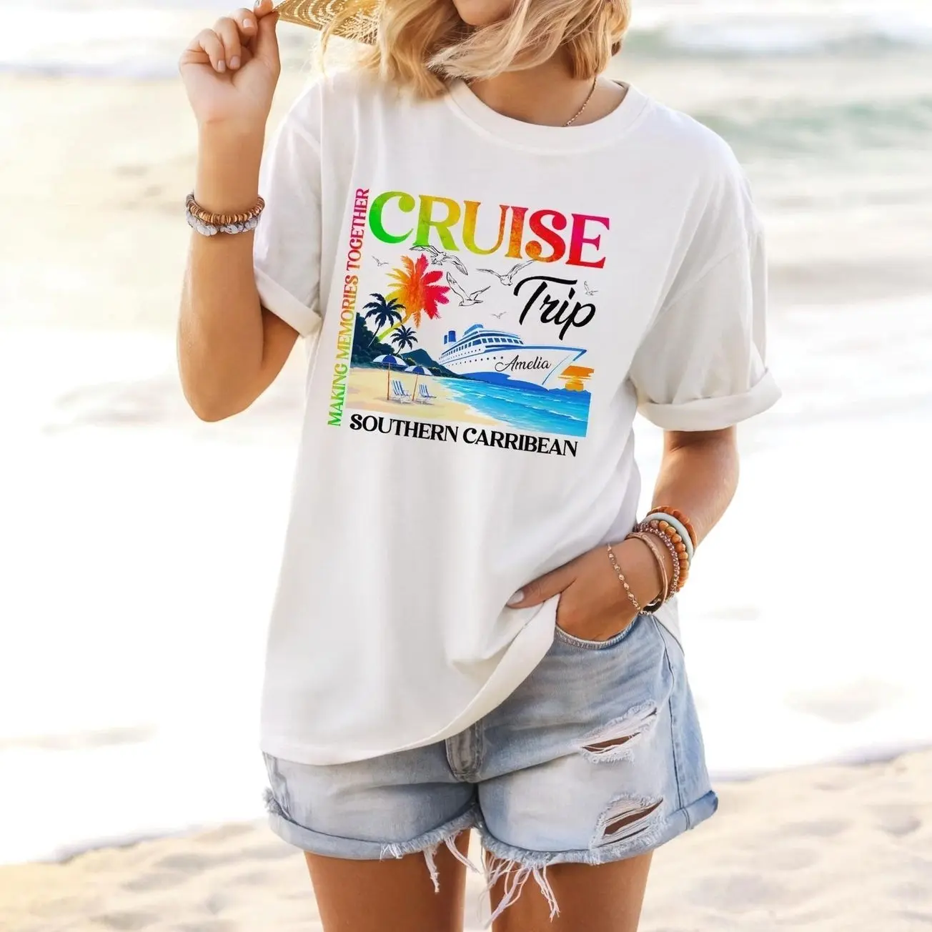 Personalized Cruise Shirt 2026, Custom Name Family Cruise Tee, Matching Cruise Squad Shirt, Cruise Vacation Outfit, Cruise Gift M53
