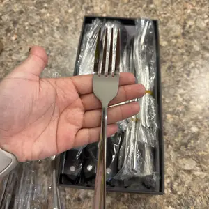 24/48-Piece Silverware Set with Steak Knives for 4/8,Stainless Steel Flatware Cutlery Set For Home Kitchen Restaurant Hotel, Kitchen Utensils Set, Mirror Polished, Dishwasher Safe Tableware