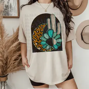 Leopard Moon Tee T-shirt, western clothing, western outfits women, western tops, Sweatshirt and Hoodie