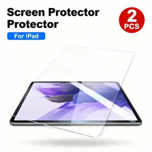2-piece set suitable for Samsung S9 FE 11 inch 2023 S9 Tab S8 Tab S7 11 inch, streamlined design, durable glass, tempered shield, smooth surface, full edge coverage, scratch resistant glass, shatter resistant film,
