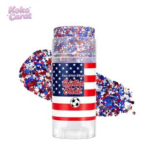 4th of July Glitter Stick, Body & Hair Sparkle for Independence Day Parties, Festivals & Fun Holiday Looks