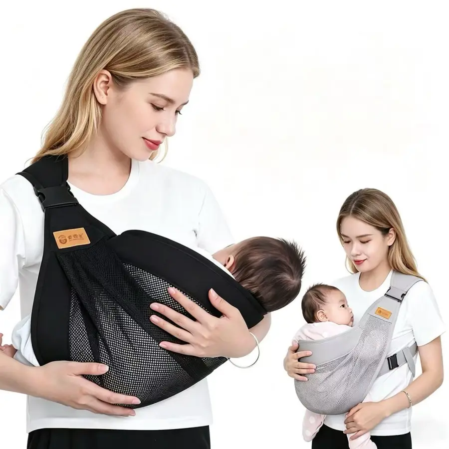 Breathable Baby Carrier Backpack for Latin Style, Multifunctional Newborn Sling, Adjustable for Infants & Toddlers Up to 20kg