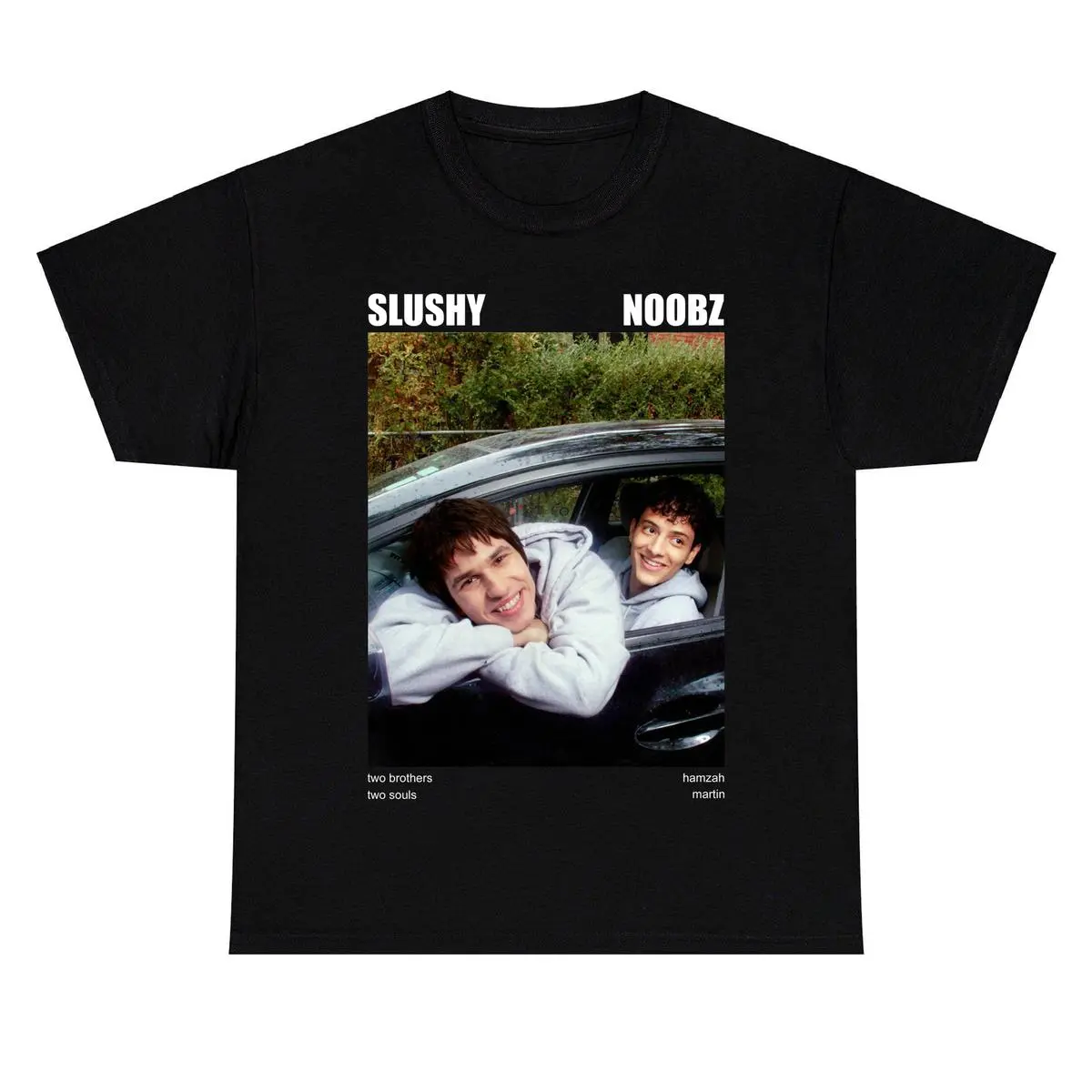 Hamzah Martin SLUSHY NOOBZ Graphic T-Shirt, Two Brothers Two Souls Shirts, Hamzah Martin Merch
