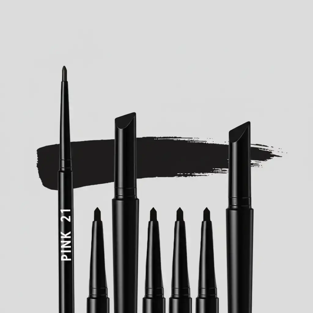 5-Pack Black Eyeliner, Brow Pencil, Gel Eyeliner Bundle - Eye Pencil Set, Longwear Eye Liner, Long-Wear, Smudge-Proof, Perfect for Bold Eyes, Easy-Glide Formula, Perfect Wings - Black