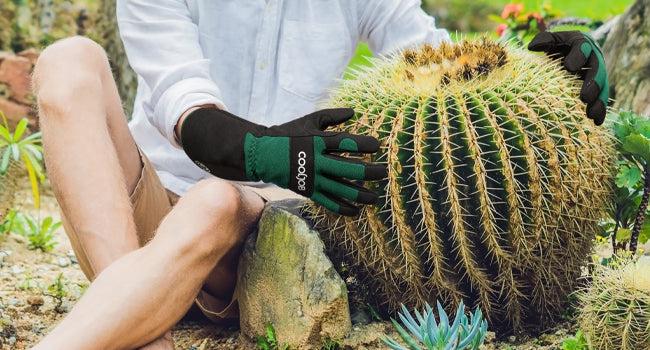 COOLJOB Thorn Proof Rose Pruning Garden Gloves, Longer Sleeve, Puncture Resistant (Green)