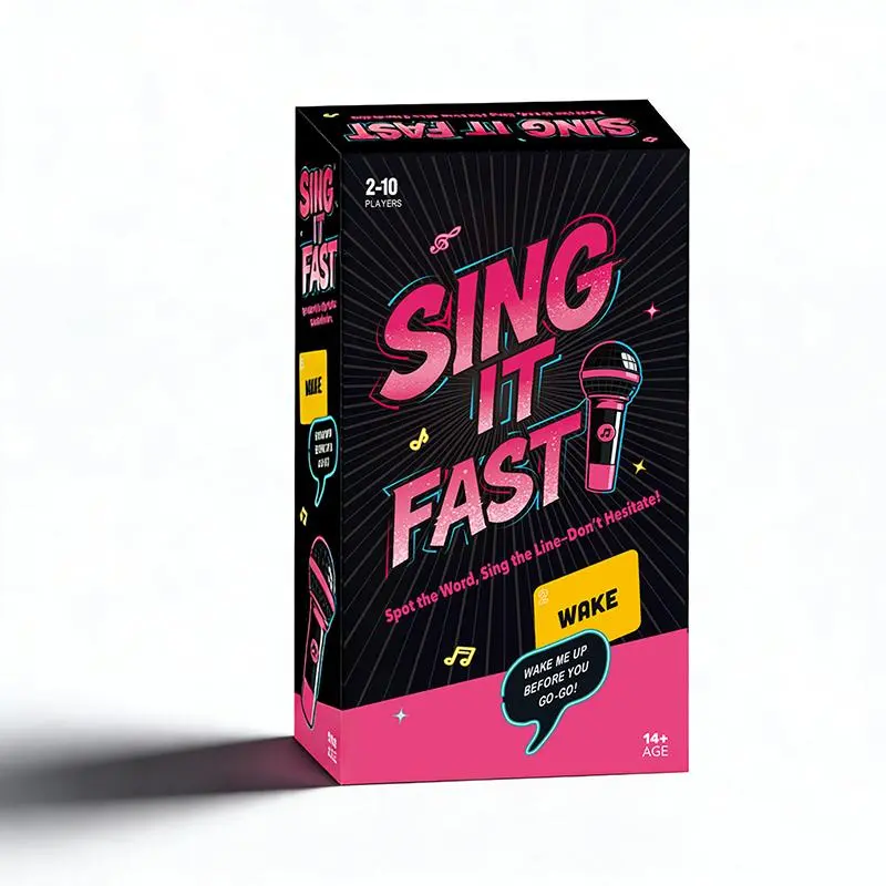 Sing It Fast Adult Couples Board Game - Toys for Grown Ups, 250 Intimate Cards, 21+ Players, Easy to Learn & Play, Perfect for Party Fun Nights