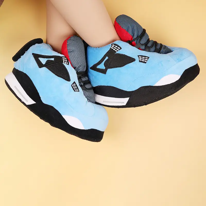 Fashion Sneaker Slippers for Men, Comfy Soft House Shoes Warm Home Footwear Indoor Outdoor