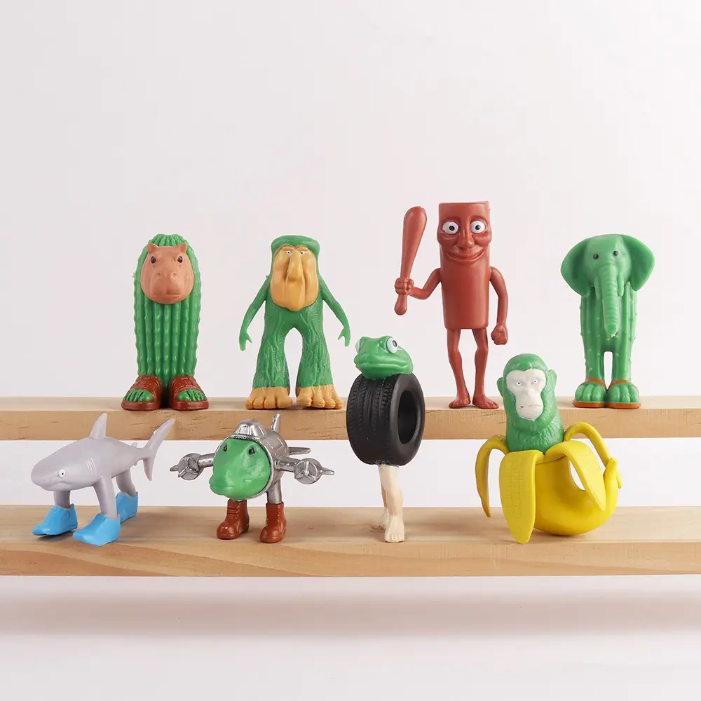 8PCS Viral Italian Brainrot Series Figurine Set - Novelty Gag Toy, Funny Desk Ornament, Birthday Gift for 10-12 Years Old