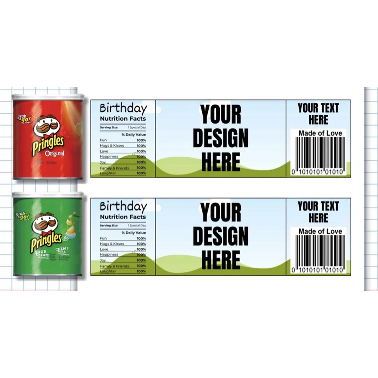 12 Personalized Wrappers for Kids Parties Customizable Design Name Age for Birthday Celebrations