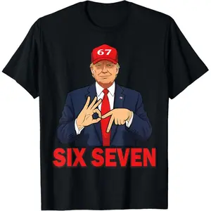 Six Seven Trump Funny Patriotic 6 7 Meme for Men Women Kids T-Shirt