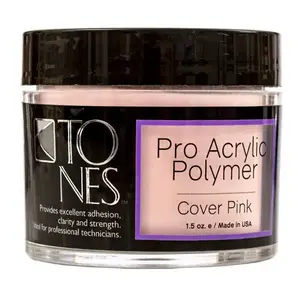 Tones Pro Acrylic Powder “Cover Pink” – Flawless Coverage, Soft Blush Base, Nail Tech Essential for French Tips & Sculpting