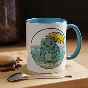Waterbear with Yellow Umbrella Coffee Mug