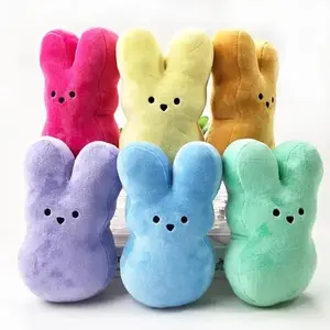 Easter Rabbit plush pillow 15 cm, rabbits for home decoration and super gifts for your family, plush toys, children's birthday gifts, children's holidays