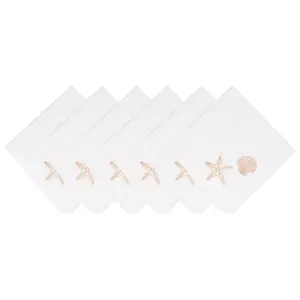 Sandy Coast Napkin Set of 6 by Valerie