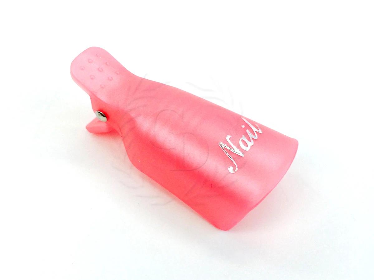 10 PCS Reusable Acrylic Nail Soak Clips  Gel & Polish Remover Tool | Pink Nail Art Accessory